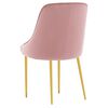 vidaXL J&iacute;deln&iacute; židle 6 ks růžov&eacute; samet