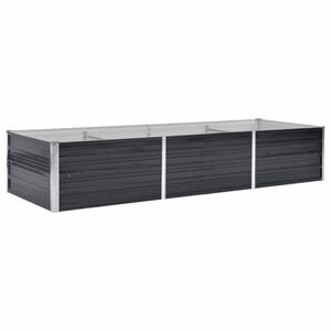 vidaXL Vyv&yacute;&scaron;en&yacute; z&aacute;hon antracitov&yacute; 240 x 80 x 45 cm pozinkovan&aacute; ocel