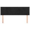 vidaXL Čela postele čern&aacute; 144x5x78/88 cm samet