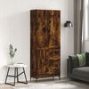 vidaXL Skř&iacute;ň highboard kouřov&yacute; dub 69,5 x 34 x 180 cm kompozitn&iacute; dřevo