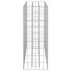 vidaXL Gabionový vyvýšený záhon pozinkovaná ocel 90 x 30 x 90 cm