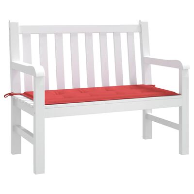 vidaXL Poduška na zahradní lavici červená 120x50x3 cm oxfordská látka