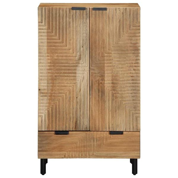 vidaXL Skř&iacute;ň highboard hněd&yacute; 60x33x100 cm masivn&iacute; mangovn&iacute;kov&eacute; dřevo