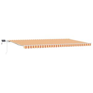 vidaXL Stahovac&iacute; mark&yacute;za Žlut&aacute; a oranžov&aacute; 600 &times; 350 cm L&aacute;tka a hlin&iacute;k