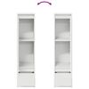 vidaXL Highboard White 29,5x34x119,5 cm Dřevěn&aacute; konstrukce