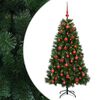 vidaXL Uměl&yacute; v&aacute;nočn&iacute; stromek s v&aacute;nočn&iacute;mi ozdobami 120 cm 150 LED