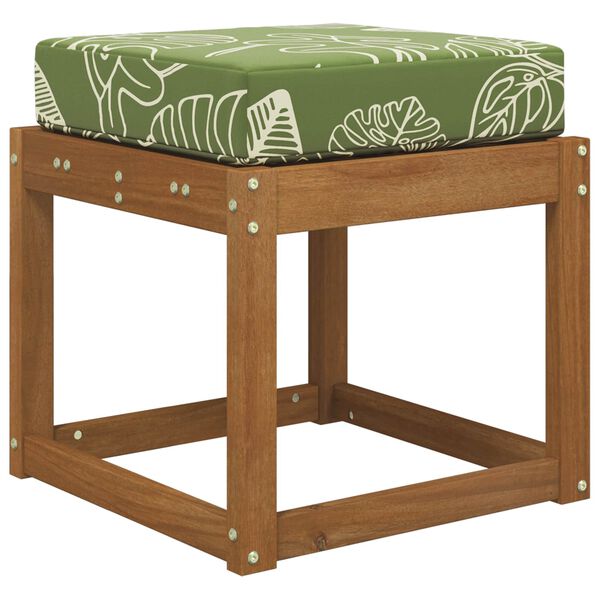 vidaXL Venkovn&iacute; sedac&iacute; pol&scaron;t&aacute;ř Zelen&eacute; listy 40 x 40 x 8 cm