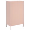 vidaXL Skř&iacute;ň highboard růžov&aacute; 68 x 39 x 113 cm ocel