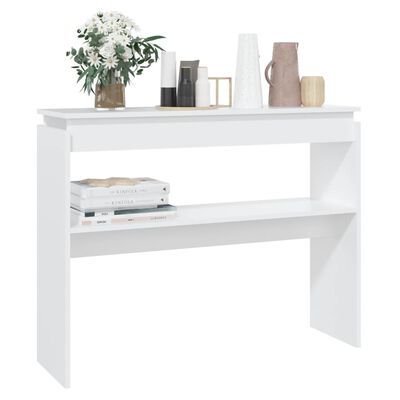 vidaXL Konzolový stolek bílý 102 x 30 x 80 cm dřevotříska