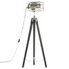 vidaXL Stojací lampa na stativu černá masivní mangovníkové dřevo 97 cm