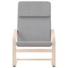 vidaXL Relaxační židle světle šedá textil