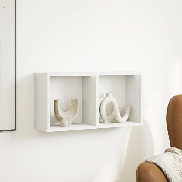 vidaXL N&aacute;stěnn&aacute; skř&iacute;ňka 60 x 16 x 30 cm b&iacute;l&aacute; kompozitn&iacute; dřevo