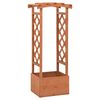 vidaXL Truhl&iacute;k s trel&aacute;žov&yacute;m obloukem 49 x 39 x 117 cm jedlov&eacute; dřevo