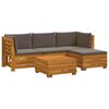 vidaXL Venkovn&iacute; pohovkov&aacute; souprava 5 Kus Hněd&aacute; Masivn&iacute; ak&aacute;tov&eacute; dřevo