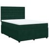 vidaXL Box spring postel s matrac&iacute; tmavě zelen&aacute; 160x200 cm samet