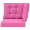 vidaXL Venkovn&iacute; pol&scaron;t&aacute;ř na pohovku 3 pcs Růžov&aacute; Polyester