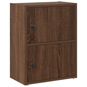 vidaXL Knihovna hněd&yacute; dub 40x24x52 cm kompozitn&iacute; dřevo