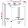 vidaXL Adirondack vedlej&scaron;&iacute; stůl Světle &scaron;ed&aacute; 38 x 38 x 46 cm HDPE