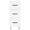 vidaXL Skř&iacute;ň highboard b&iacute;l&aacute; 34,5 x 34 x 180 cm kompozitn&iacute; dřevo