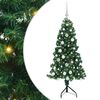 vidaXL Rohov&yacute; uměl&yacute; v&aacute;nočn&iacute; stromeček Zelen&aacute; 150 cm PVC a kov