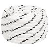 vidaXL Spl&eacute;tan&eacute; lodn&iacute; lano b&iacute;l&eacute; 15 mm x 25 m polyester
