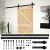 vidaXL Posuvn&eacute; dveře 90 x 210 cm Masivn&iacute; borovicov&eacute; dřevo