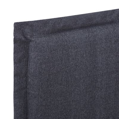 vidaXL Rám postele tmavě šedý textil 140 x 200 cm