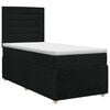 vidaXL Postel boxspring s matrac&iacute; s čelo Čern&aacute; 80 x 200 cm Textil