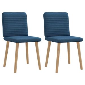 vidaXL J&iacute;deln&iacute; židle 2 ks modr&eacute; textil