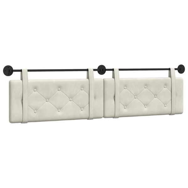 vidaXL Z&aacute;věsn&aacute; čeln&iacute; deska N&aacute;stěnn&yacute; Kr&eacute;mov&aacute; 210 x 55 x 5 cm samet