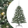 vidaXL Uměl&yacute; v&aacute;nočn&iacute; stromeček Zelen&aacute; 120 cm PVC, plast a ocel