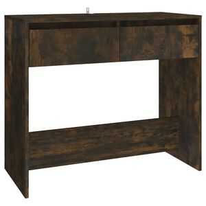 vidaXL Konzolov&yacute; stolek kouřov&yacute; dub 89 x 41 x 76,5 cm kompozitn&iacute; dřevo