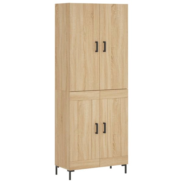 vidaXL Skř&iacute;ň highboard dub sonoma 69,5 x 34 x 180 cm kompozitn&iacute; dřevo