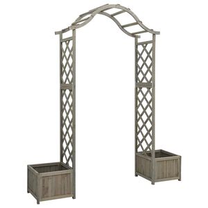 vidaXL Zahradn&iacute; pergola s truhl&iacute;ky &scaron;ed&aacute; masivn&iacute; jedle