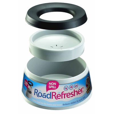 Road Refresher Miska na vodu s úpravou proti rozlití malá šedá SGRR