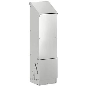 vidaXL Krm&iacute;tko pro slepice Stř&iacute;brn&aacute; 13 x 12 x 51 cm Pozinkovan&aacute; ocel