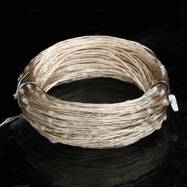 vidaXL Světelný řetěz s mikro LED 40 m 400 LED modrý 8 funkcí