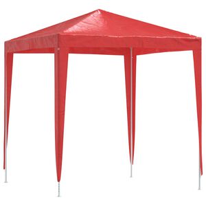 vidaXL Party Stan 200 x 200 x 240 cm Červen&aacute; PE a ocel