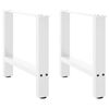 vidaXL Nohy konferenčního stolku bílé 2 ks 50 x (42-43) cm ocelové