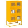 vidaXL Skř&iacute;ň highboard hořčicově žlut&aacute; 68x39x123 cm ocel