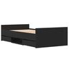 vidaXL R&aacute;m postele s čelo Čern&yacute; dub 100 x 200 cm Kompozitn&iacute; dřevo