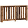 vidaXL Kryt na radi&aacute;tor old wood 149 x 20 x 82 cm kompozitn&iacute; dřevo