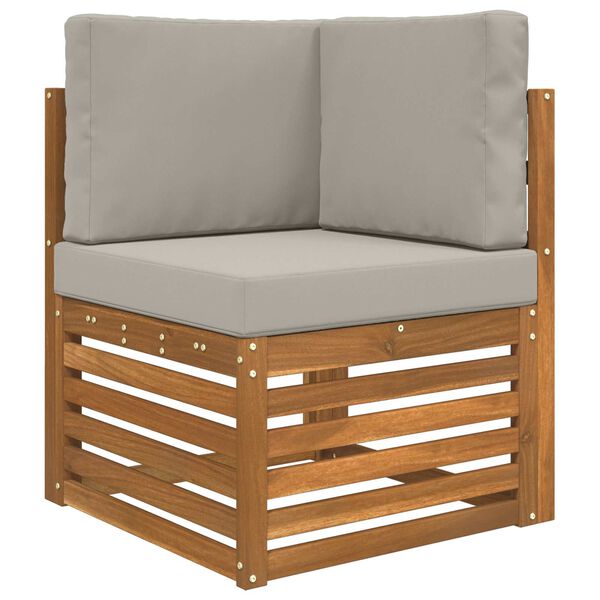 vidaXL Venkovn&iacute; pol&scaron;t&aacute;ř na pohovku 3 pcs &Scaron;ed&yacute; Polyester