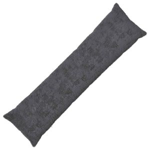 vidaXL Povlak na pol&scaron;t&aacute;ř HEERLEN Tmavě &scaron;ed&aacute; 40 x 145 cm Uměl&aacute; kr&aacute;lič&iacute;