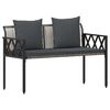 vidaXL Zahradn&iacute; lavičky 2 -Seater 116 x 56 x 75 cm polyratan