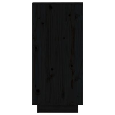 vidaXL Příborník černý 31,5 x 34 x 75 cm masivní borové dřevo