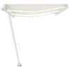 vidaXL Ručně zatahovací markýza s LED světlem 600 x 300 cm krémová