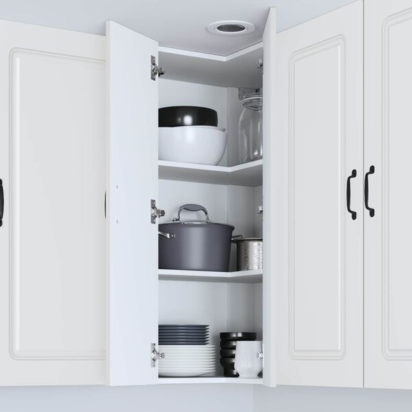 vidaXL Horní kuchyňská skříňka Bílá 57 x 57 x 100 cm kompozitní dřevo