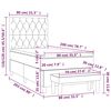 vidaXL Box spring postel s matrac&iacute; modr&aacute; 80x200 cm textil