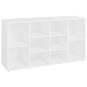 vidaXL Lavice s botn&iacute;kem b&iacute;l&aacute; 103 x 30 x 55 cm kompozitn&iacute; dřevo